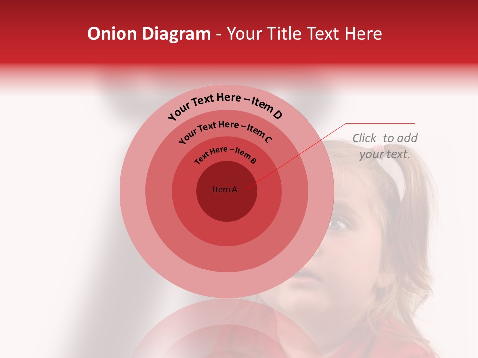 A Little Girl With A Shadow On The Wall PowerPoint Template