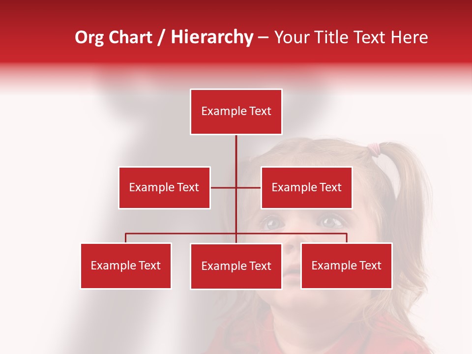 A Little Girl With A Shadow On The Wall PowerPoint Template