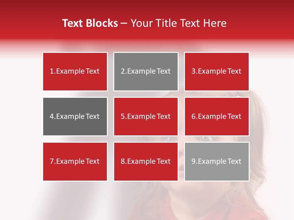 A Little Girl With A Shadow On The Wall PowerPoint Template