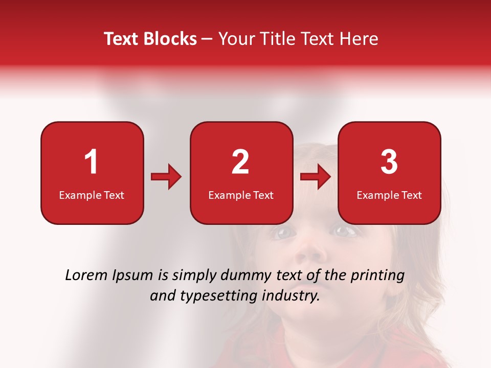 A Little Girl With A Shadow On The Wall PowerPoint Template