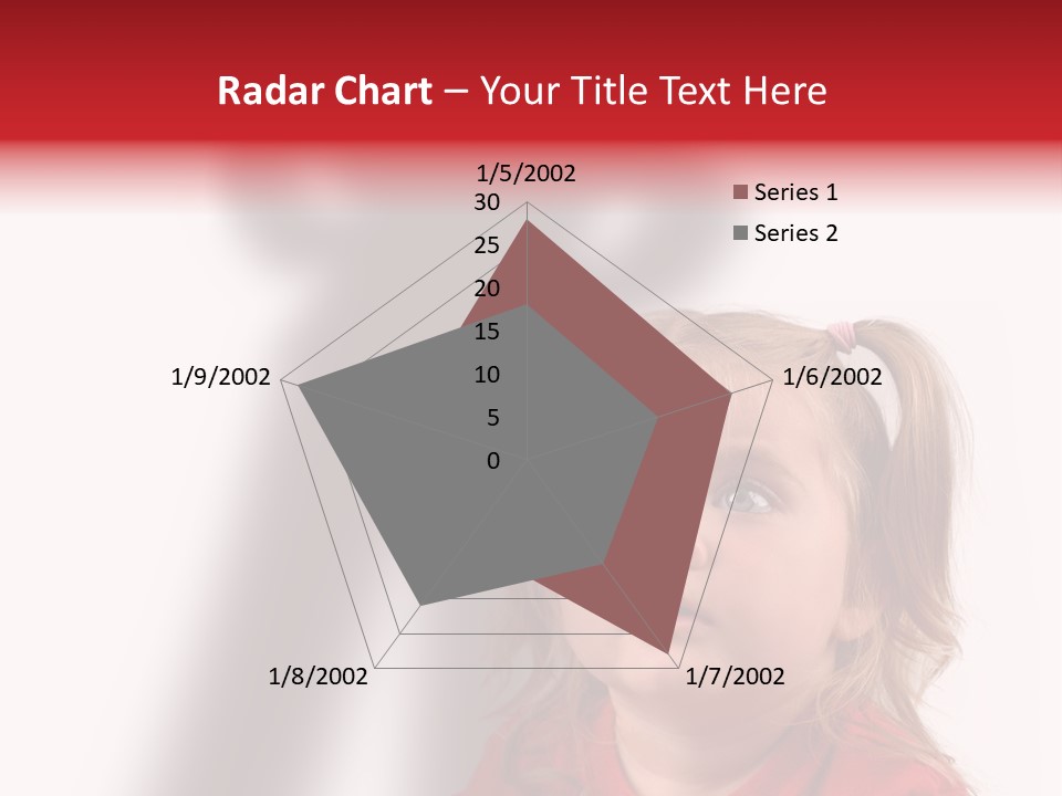 A Little Girl With A Shadow On The Wall PowerPoint Template