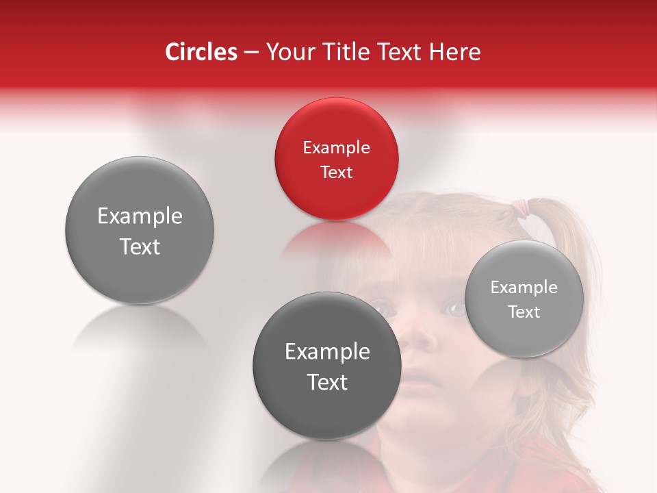 A Little Girl With A Shadow On The Wall PowerPoint Template