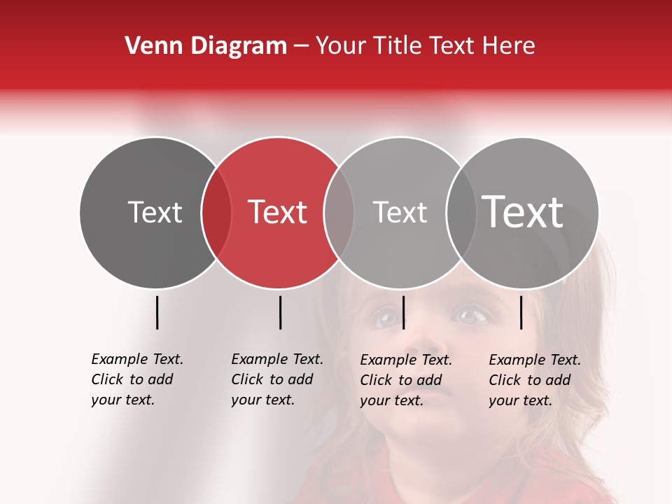 A Little Girl With A Shadow On The Wall PowerPoint Template