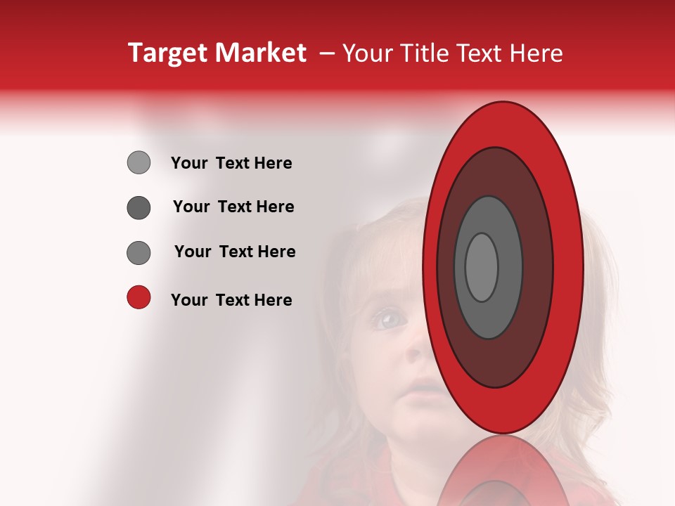 A Little Girl With A Shadow On The Wall PowerPoint Template