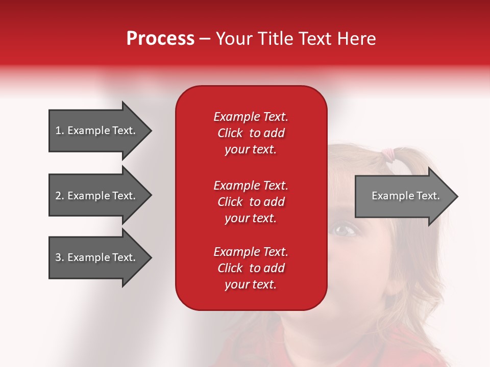 A Little Girl With A Shadow On The Wall PowerPoint Template