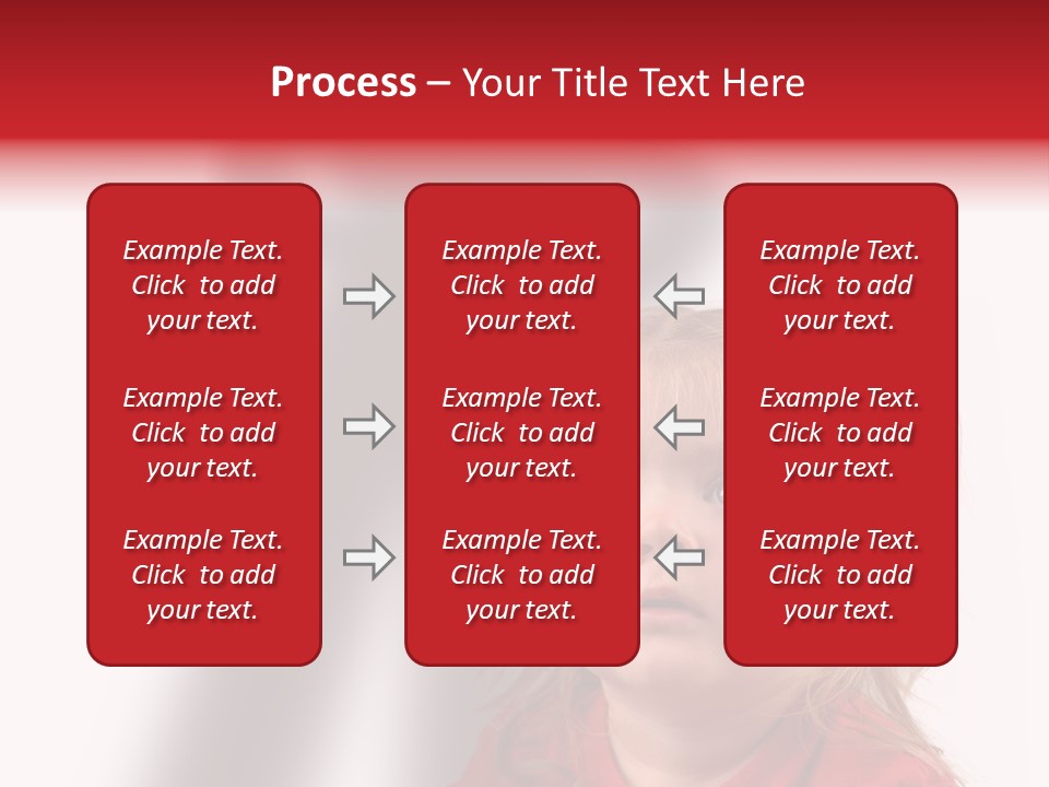 A Little Girl With A Shadow On The Wall PowerPoint Template