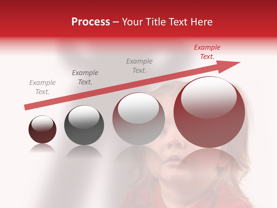 A Little Girl With A Shadow On The Wall PowerPoint Template