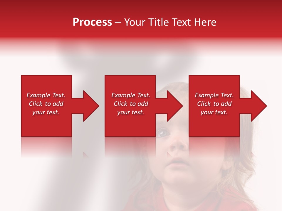 A Little Girl With A Shadow On The Wall PowerPoint Template