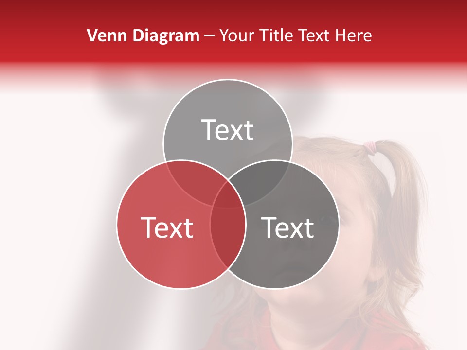 A Little Girl With A Shadow On The Wall PowerPoint Template