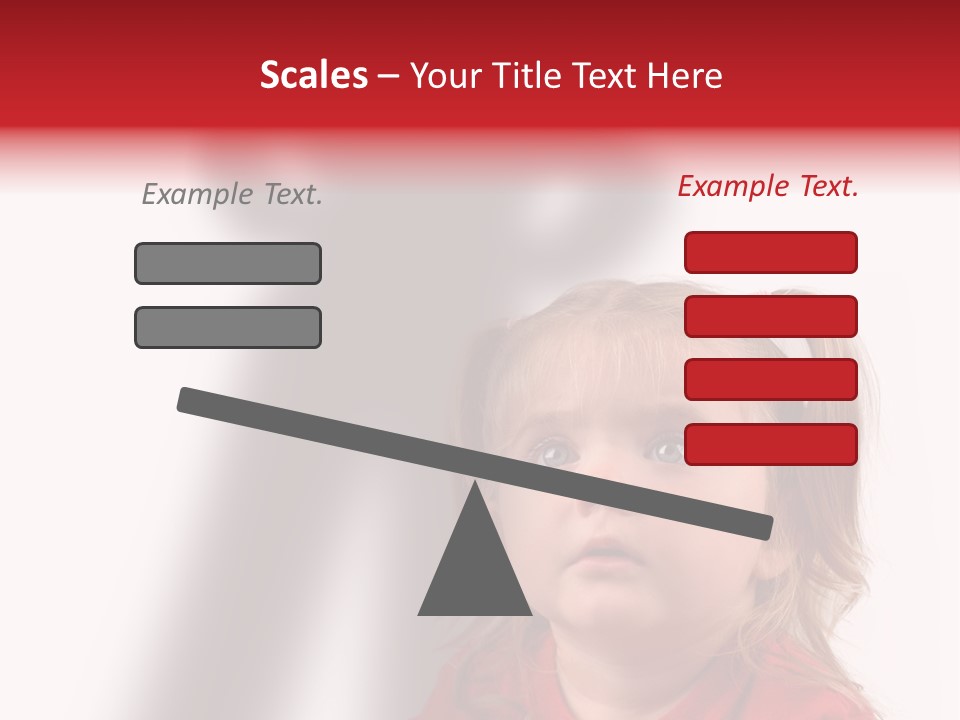 A Little Girl With A Shadow On The Wall PowerPoint Template