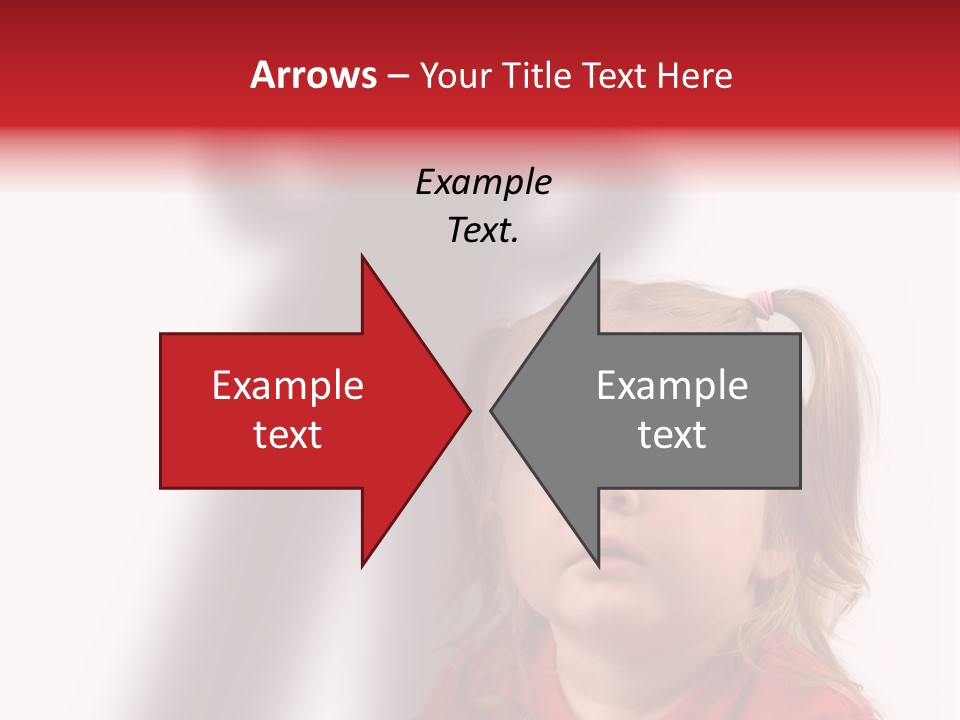 A Little Girl With A Shadow On The Wall PowerPoint Template