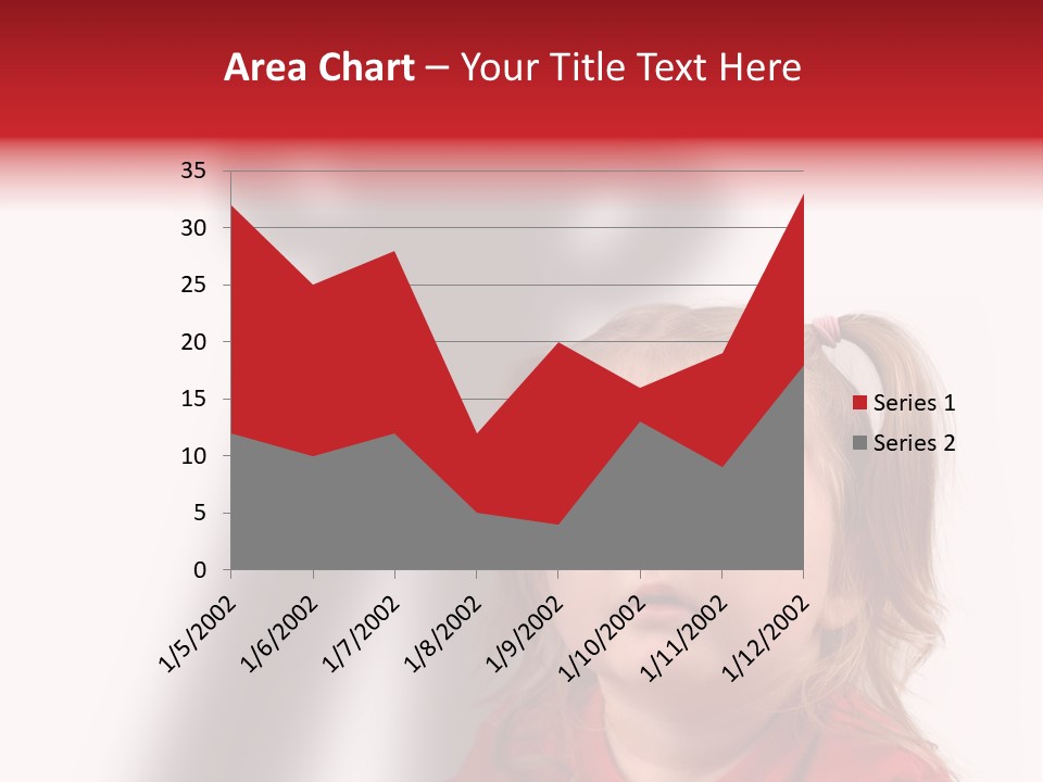 A Little Girl With A Shadow On The Wall PowerPoint Template