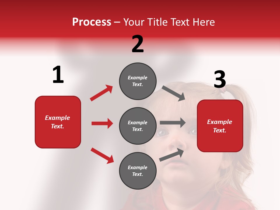 A Little Girl With A Shadow On The Wall PowerPoint Template