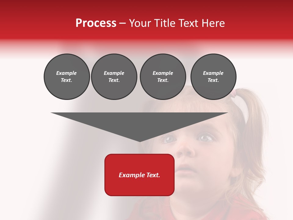 A Little Girl With A Shadow On The Wall PowerPoint Template