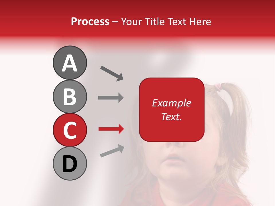 A Little Girl With A Shadow On The Wall PowerPoint Template