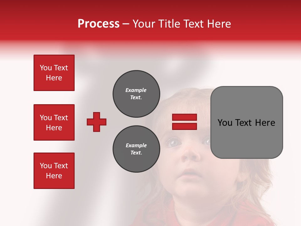 A Little Girl With A Shadow On The Wall PowerPoint Template