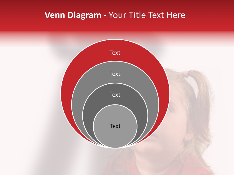 A Little Girl With A Shadow On The Wall PowerPoint Template