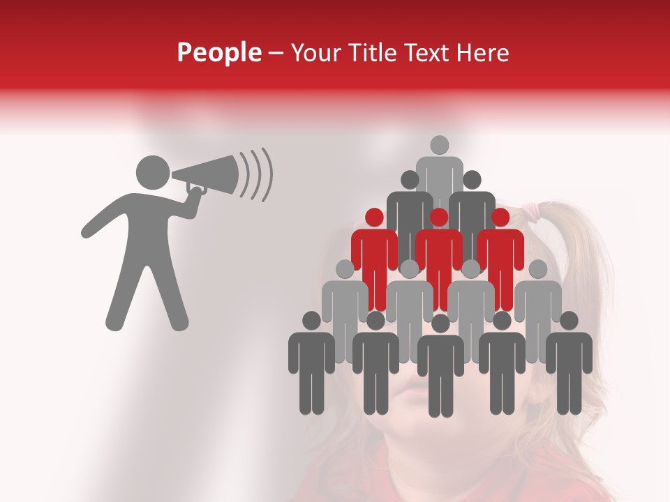 A Little Girl With A Shadow On The Wall PowerPoint Template