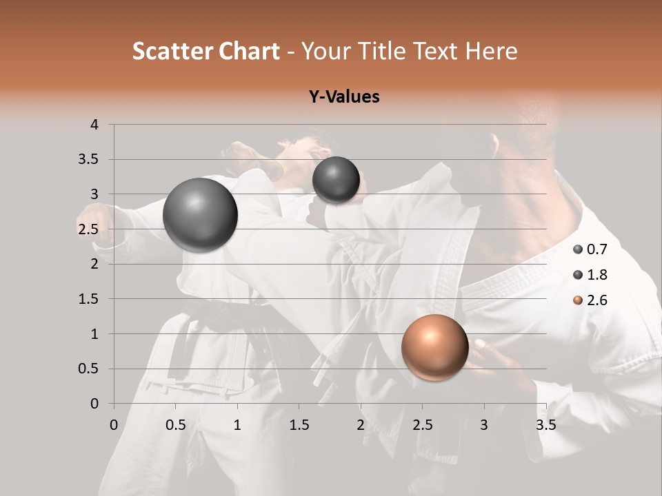 Two Men Fighting In A Karate Match Powerpoint Presentation PowerPoint Template