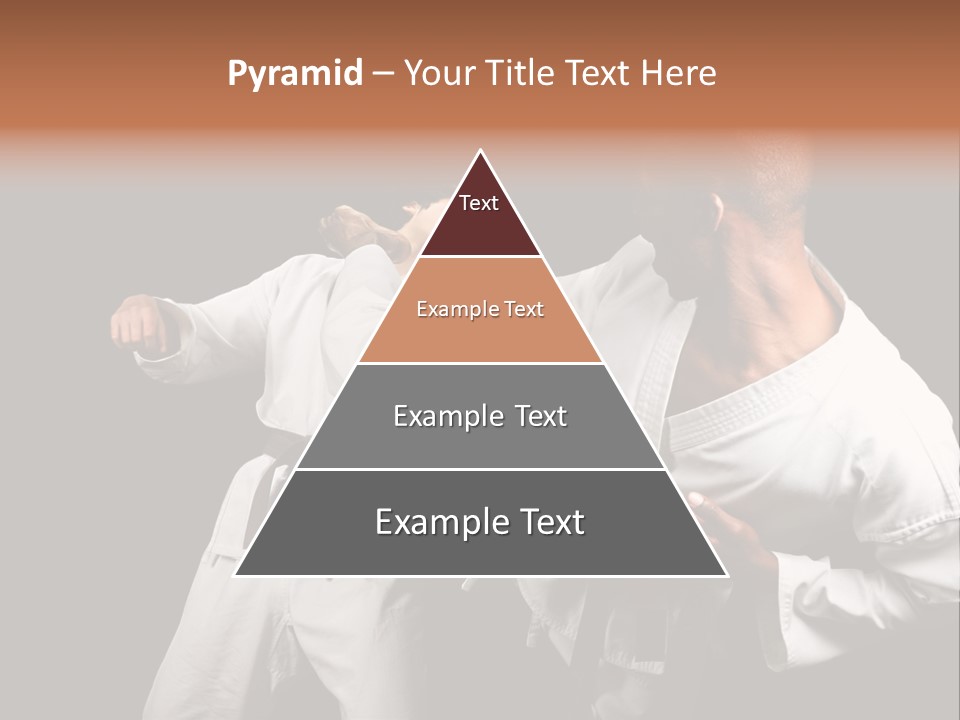 Two Men Fighting In A Karate Match Powerpoint Presentation PowerPoint Template
