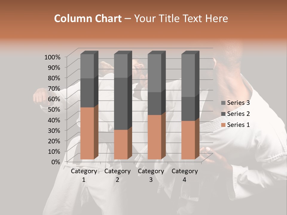 Two Men Fighting In A Karate Match Powerpoint Presentation PowerPoint Template
