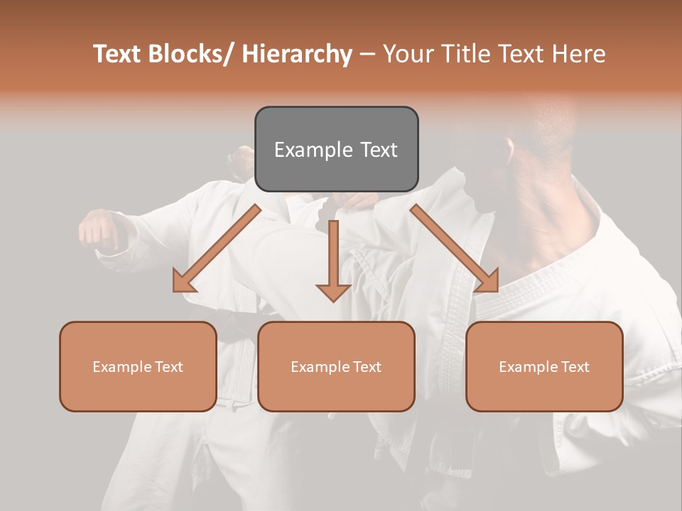 Two Men Fighting In A Karate Match Powerpoint Presentation PowerPoint Template