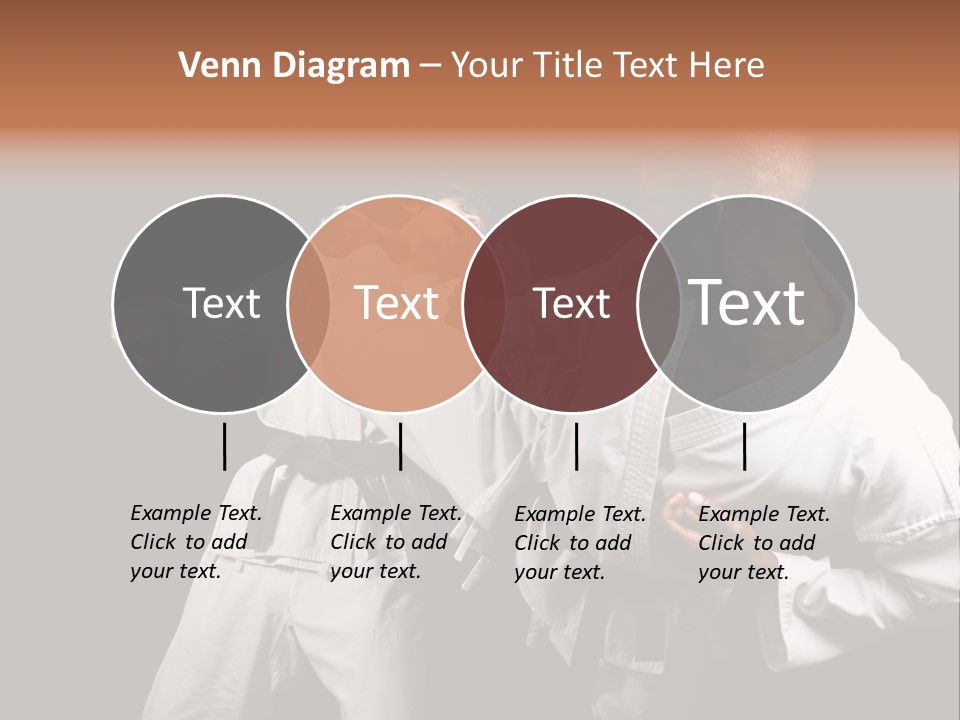 Two Men Fighting In A Karate Match Powerpoint Presentation PowerPoint Template