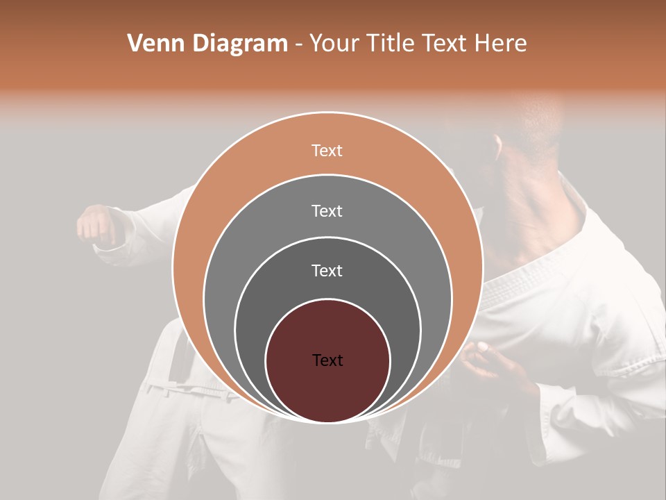 Two Men Fighting In A Karate Match Powerpoint Presentation PowerPoint Template