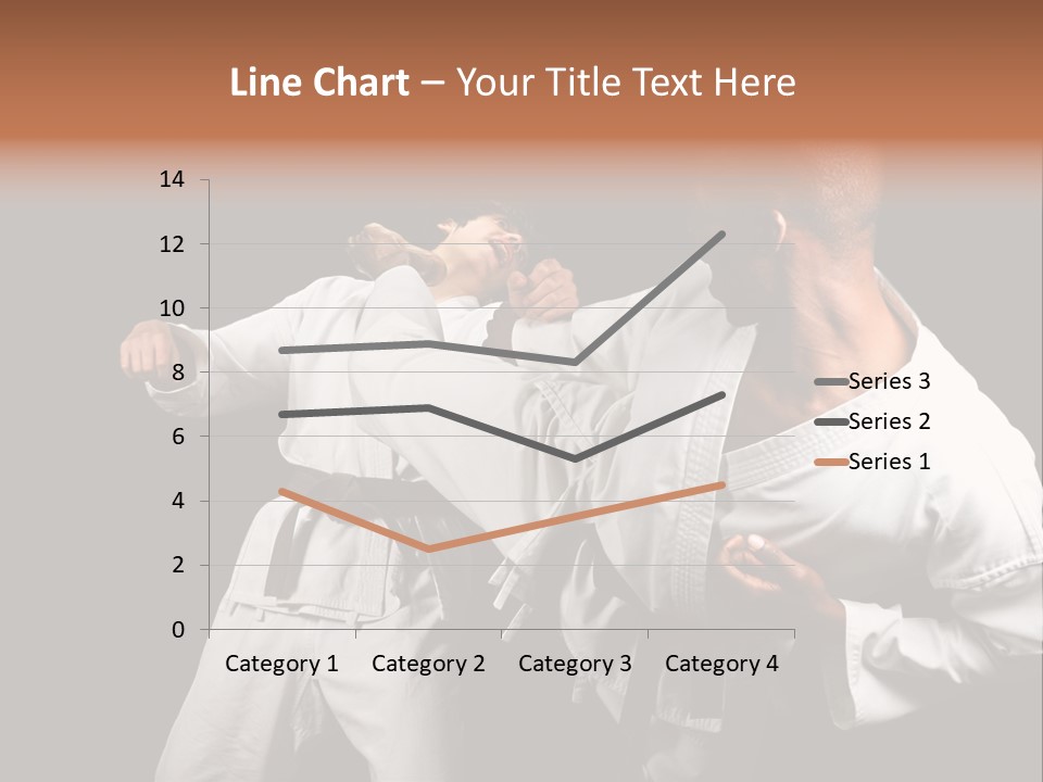 Two Men Fighting In A Karate Match Powerpoint Presentation PowerPoint Template