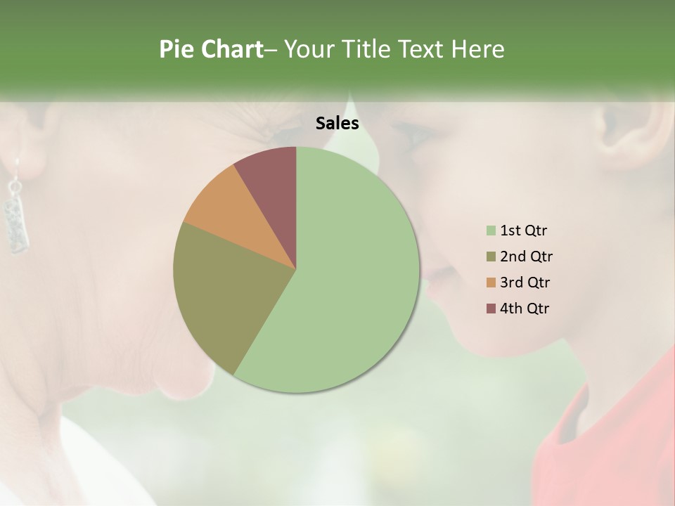 An Older Woman And A Young Girl Are Looking At Each Other PowerPoint Template