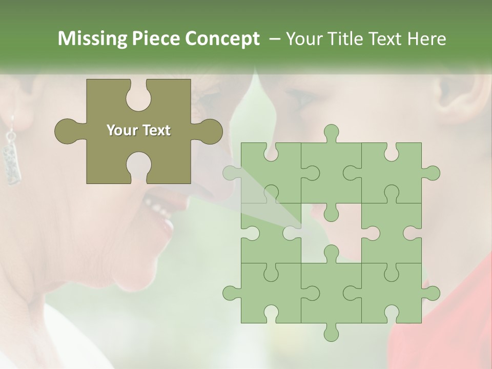 An Older Woman And A Young Girl Are Looking At Each Other PowerPoint Template