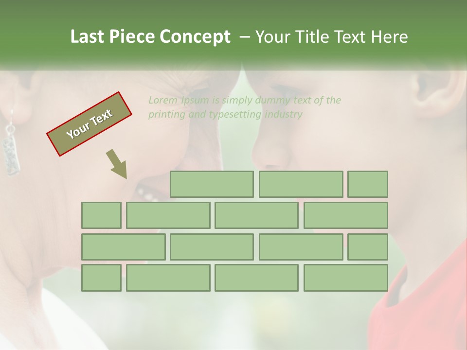 An Older Woman And A Young Girl Are Looking At Each Other PowerPoint Template
