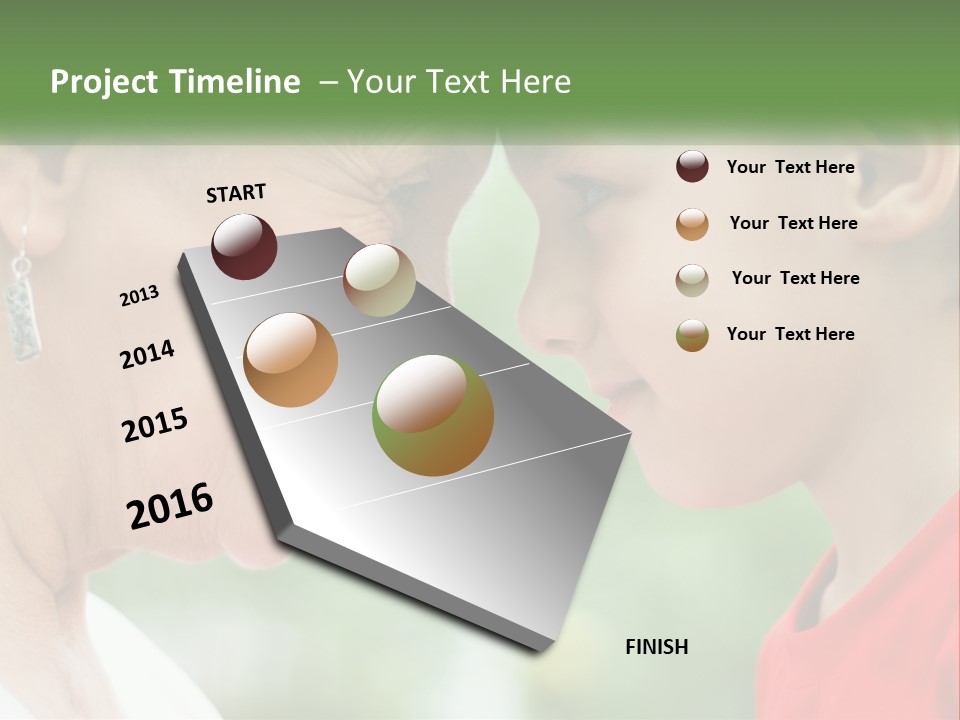 An Older Woman And A Young Girl Are Looking At Each Other PowerPoint Template