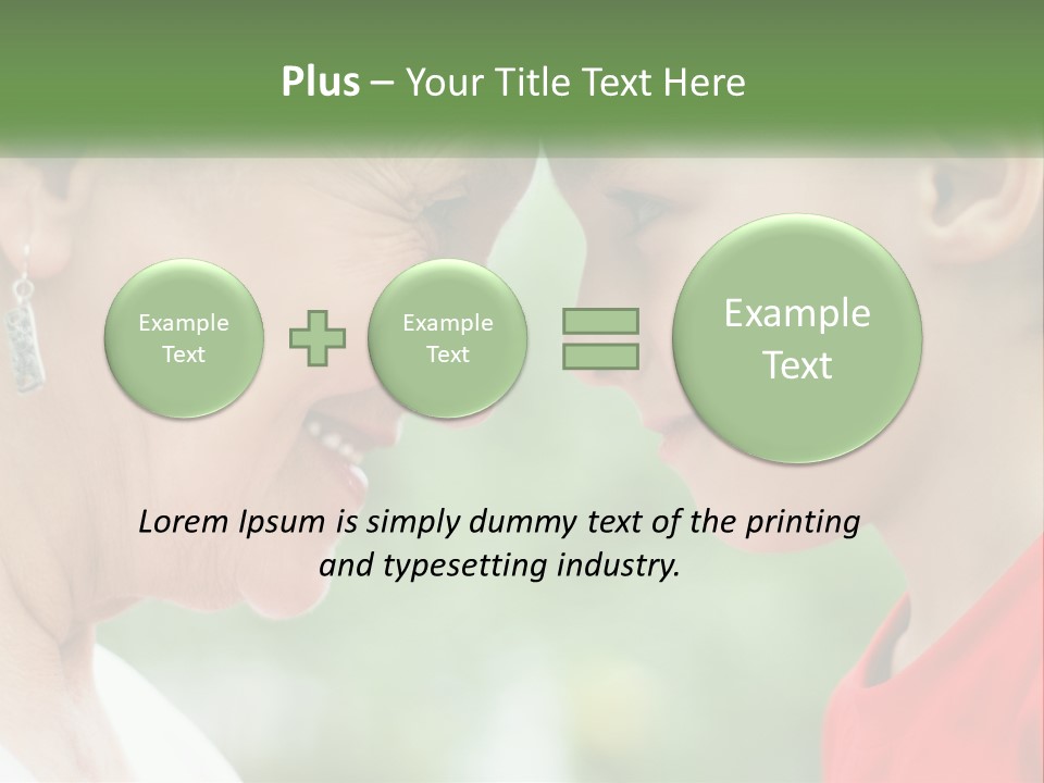 An Older Woman And A Young Girl Are Looking At Each Other PowerPoint Template