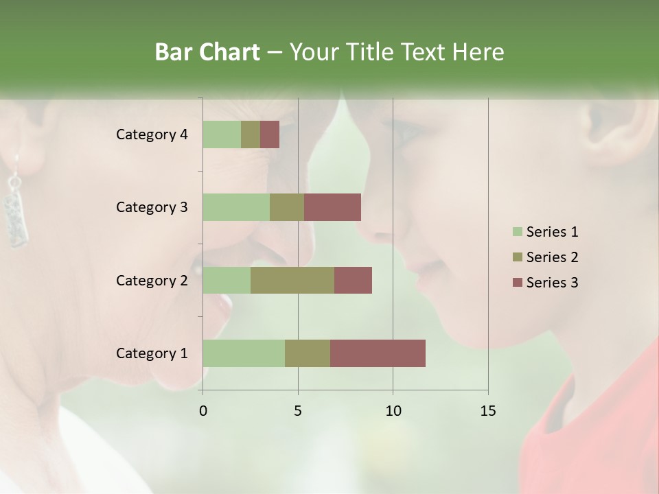 An Older Woman And A Young Girl Are Looking At Each Other PowerPoint Template