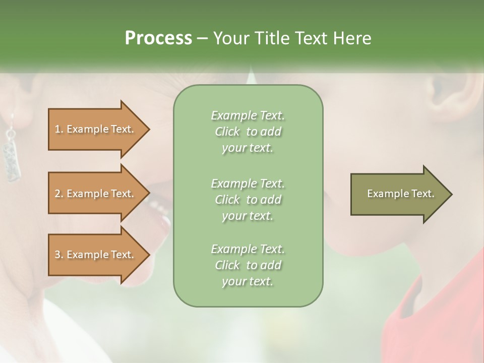 An Older Woman And A Young Girl Are Looking At Each Other PowerPoint Template