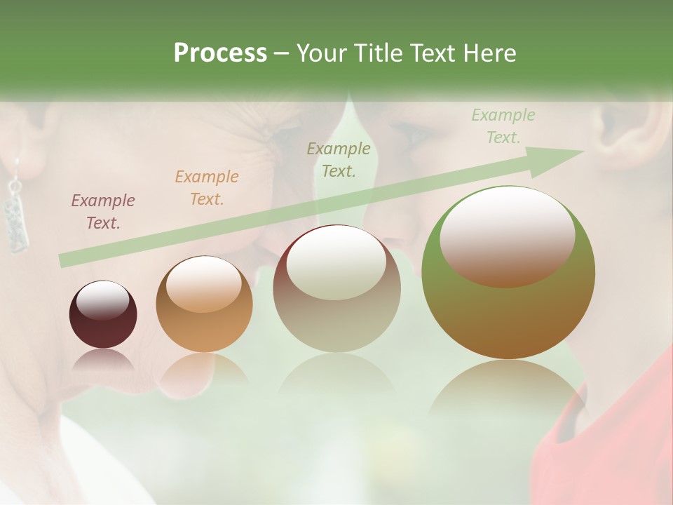 An Older Woman And A Young Girl Are Looking At Each Other PowerPoint Template