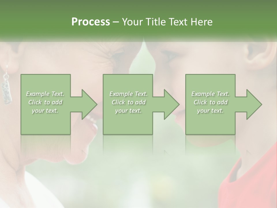 An Older Woman And A Young Girl Are Looking At Each Other PowerPoint Template