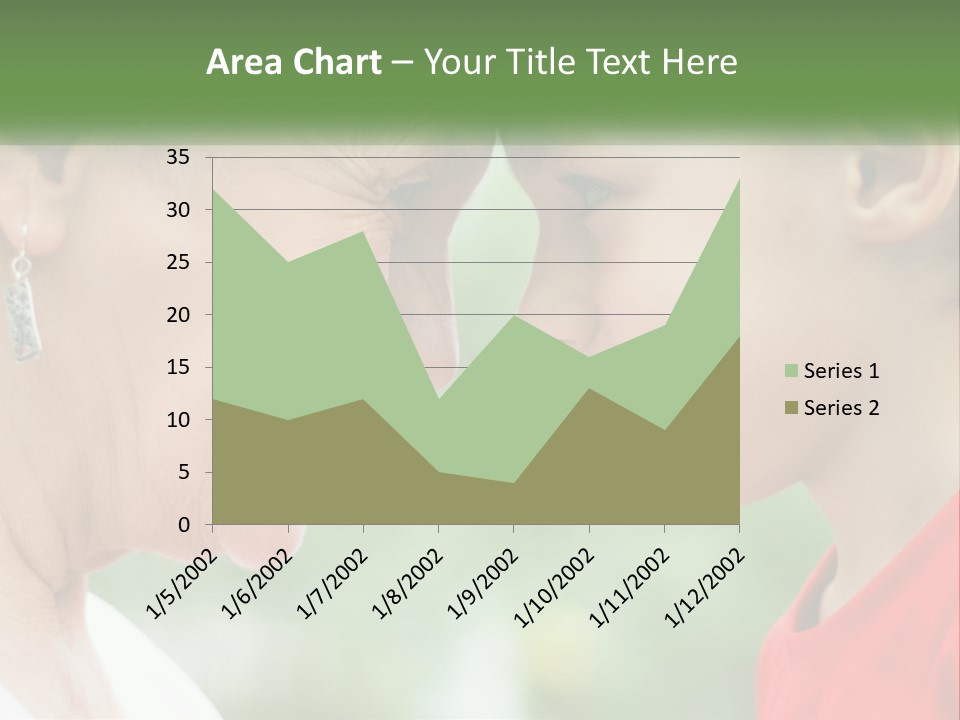 An Older Woman And A Young Girl Are Looking At Each Other PowerPoint Template