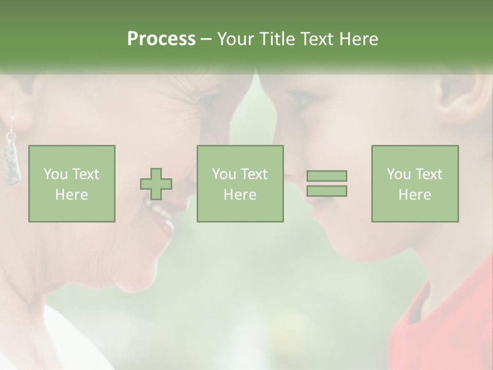 An Older Woman And A Young Girl Are Looking At Each Other PowerPoint Template
