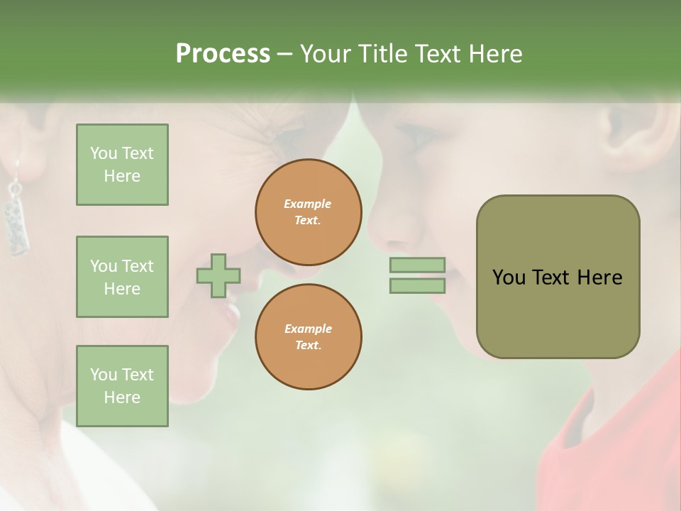 An Older Woman And A Young Girl Are Looking At Each Other PowerPoint Template