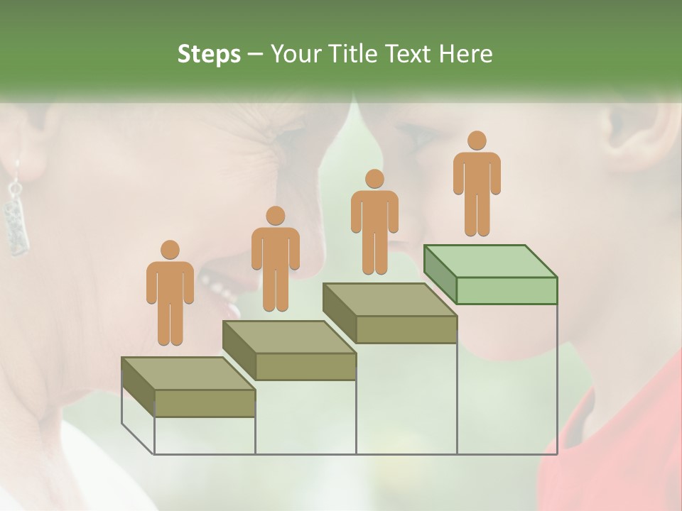 An Older Woman And A Young Girl Are Looking At Each Other PowerPoint Template
