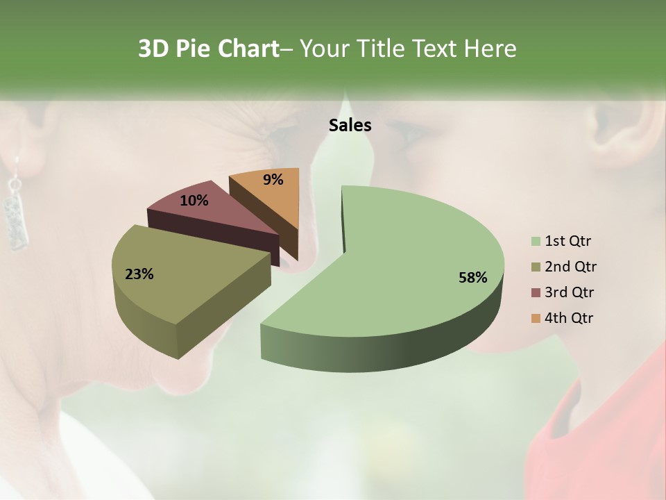 An Older Woman And A Young Girl Are Looking At Each Other PowerPoint Template
