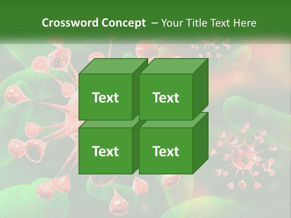 A Computer Generated Image Of A Red And Green Corona PowerPoint Template