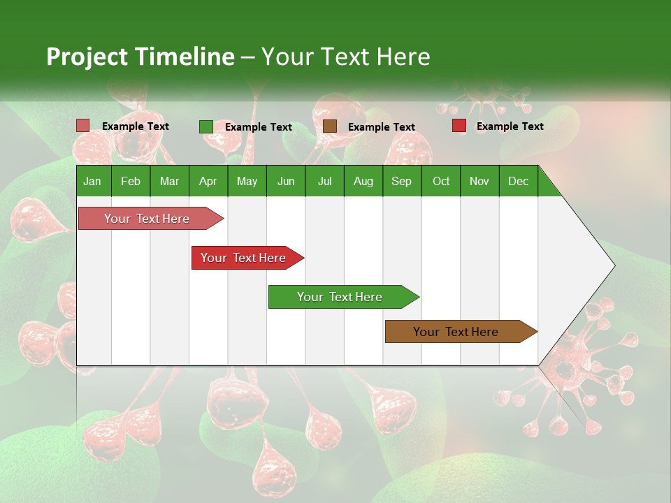 A Computer Generated Image Of A Red And Green Corona PowerPoint Template