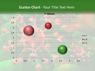 A Computer Generated Image Of A Red And Green Corona PowerPoint Template
