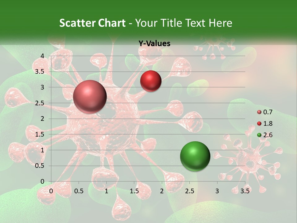 A Computer Generated Image Of A Red And Green Corona PowerPoint Template