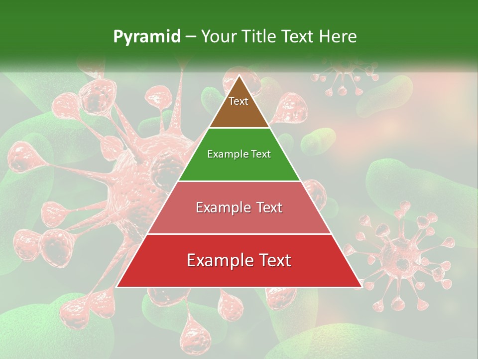 A Computer Generated Image Of A Red And Green Corona PowerPoint Template