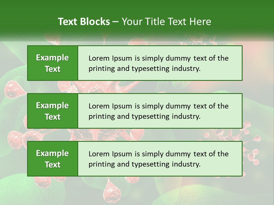 A Computer Generated Image Of A Red And Green Corona PowerPoint Template