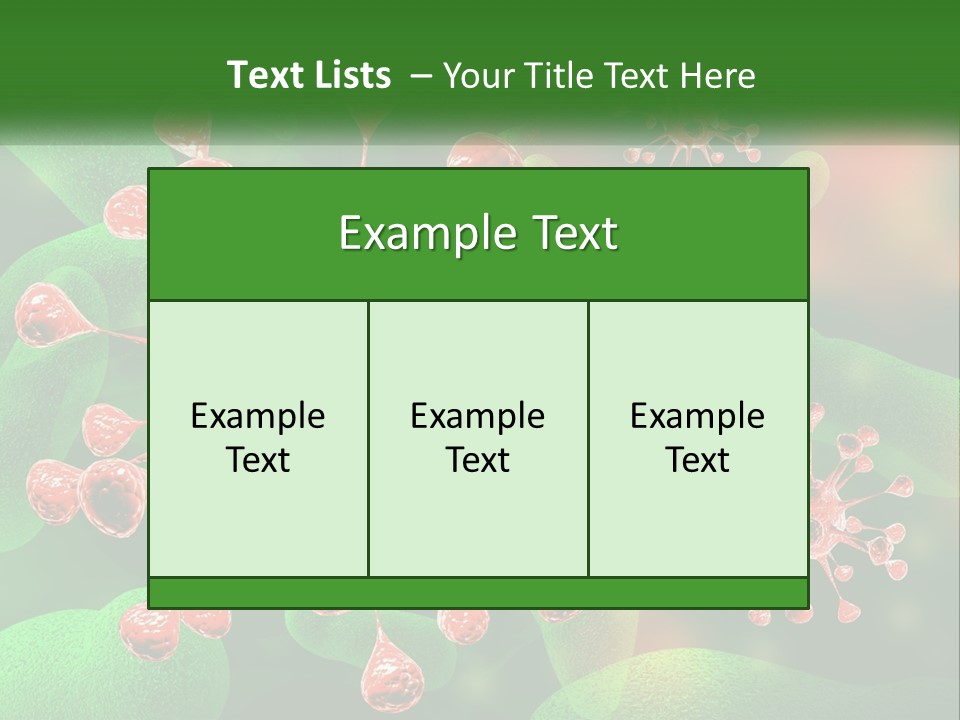 A Computer Generated Image Of A Red And Green Corona PowerPoint Template